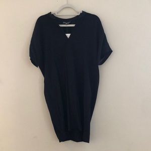 Vince shirt dress, navy blue, almost black, NWT, silk lining and pockets